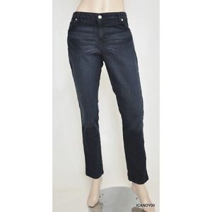 Michael Kors Slim Skinny Jeans Denim Pants Trousers Midnight Wash 6 Nwt $110